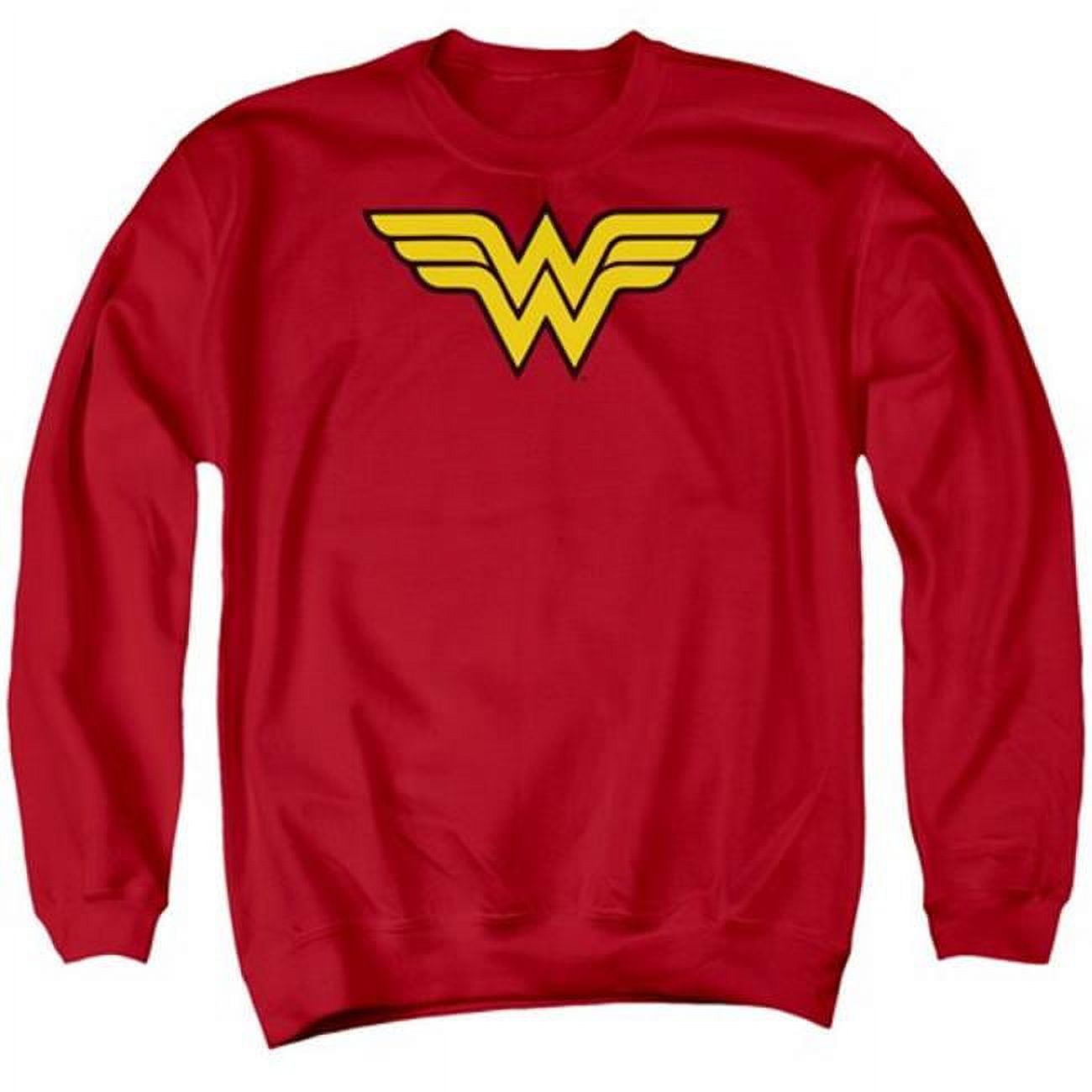 DC Comics Wonder Woman Adult Crewneck Sweatshirt Red