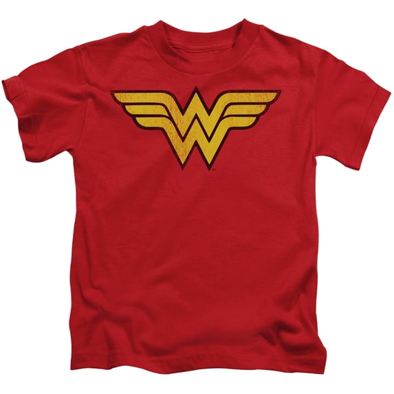 Dc - Wonder Woman Logo Dist - Juvenile Short Sleeve Shirt - 4