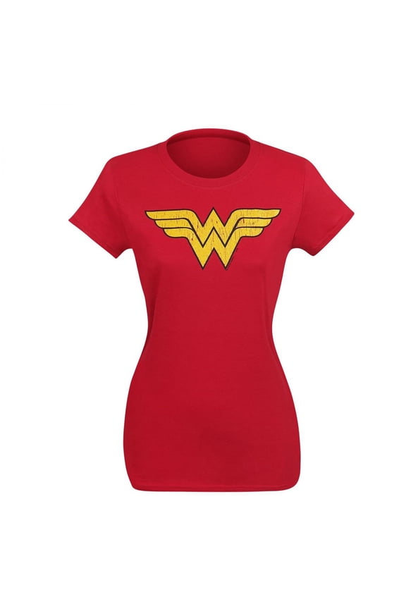Dc - Wonder Woman Logo Dist - Women's Short Sleeve Shirt - Small