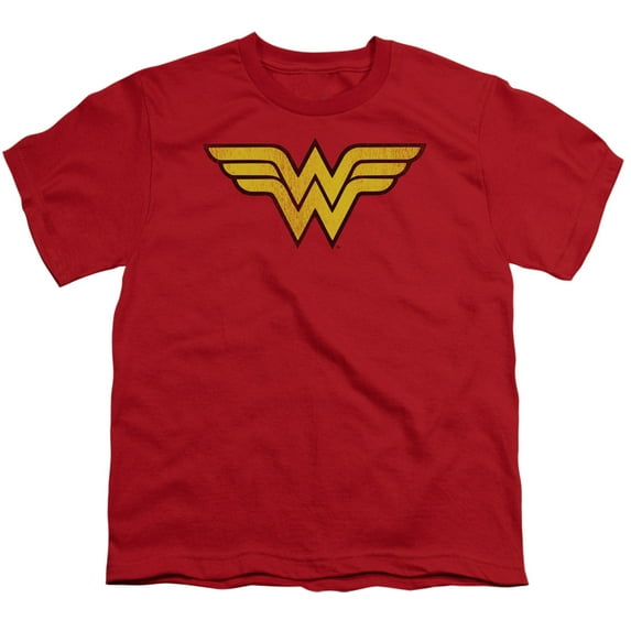 DC Comics Wonder Woman Logo Dist Big Boys T Shirt