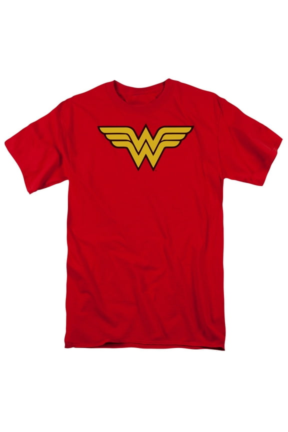 DC Comics Men's Wonder Woman Logo T-shirt Medium Red