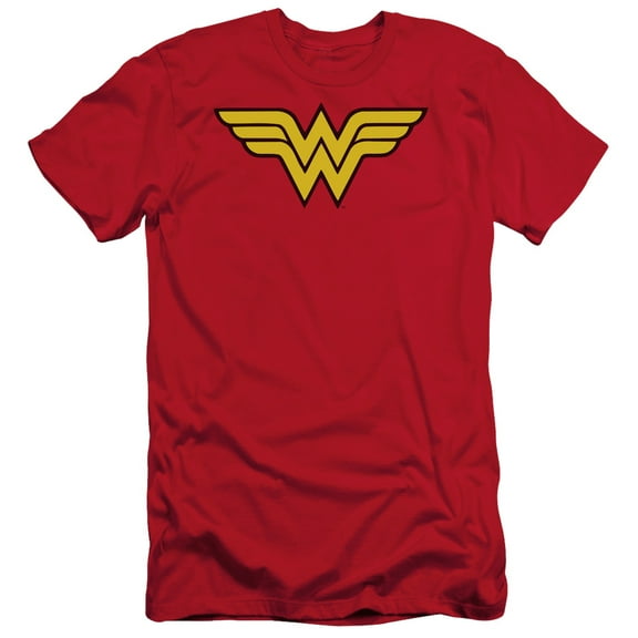 Dc - Wonder Woman Logo - Slim Fit Short Sleeve Shirt - X-Large
