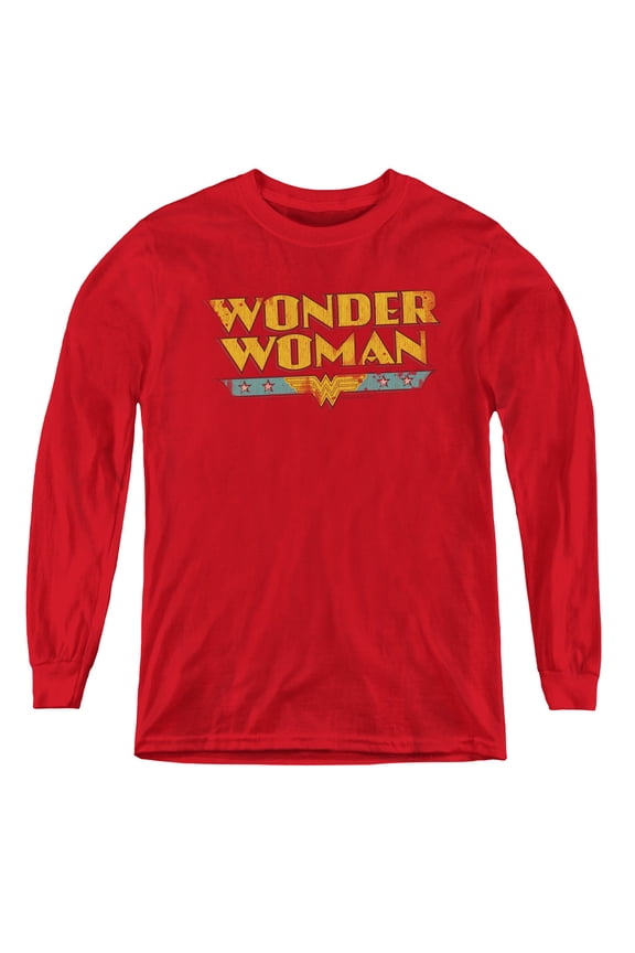 Dc - Wonder Woman Logo - Youth Long Sleeve Shirt - Medium