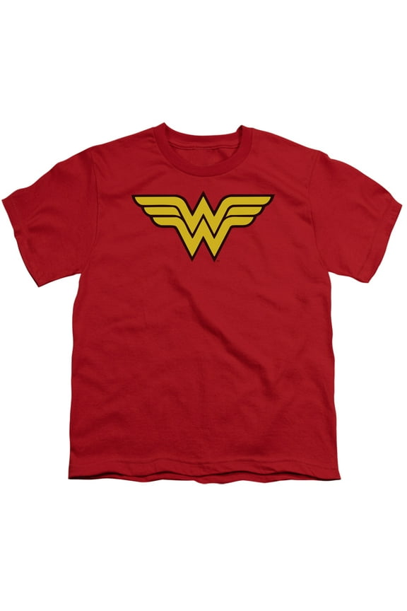 Dc - Wonder Woman Logo - Youth Short Sleeve Shirt - Small
