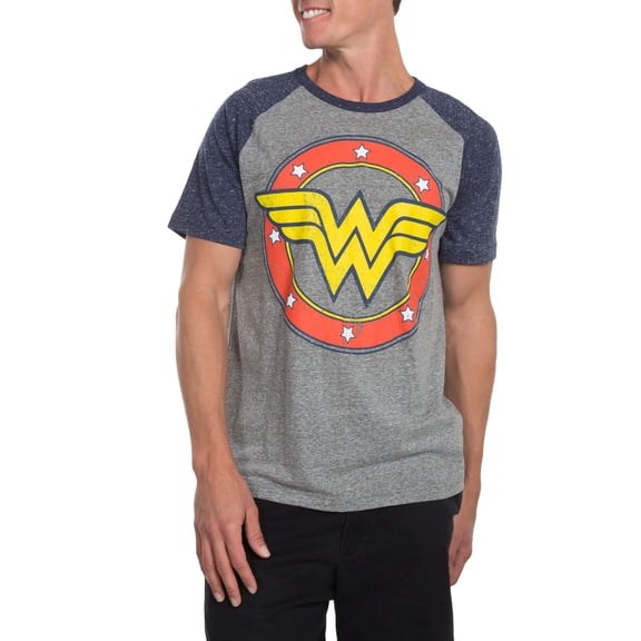 Dc Wonder woman men's logo short sleeve graphic t-shirt , up to size 2xl