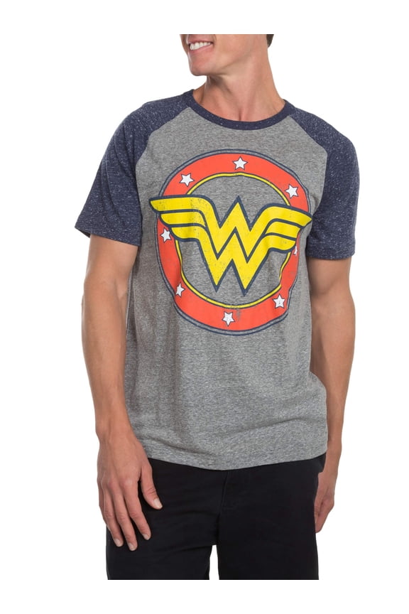 Dc Wonder woman men's logo short sleeve graphic t-shirt , up to size 2xl