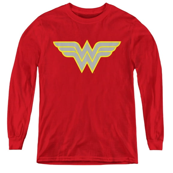 Dc - Ww Logo - Youth Long Sleeve Shirt - Small