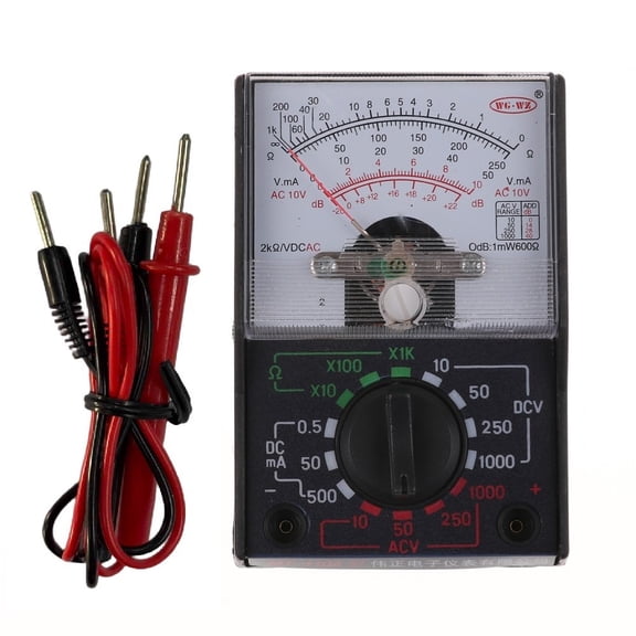 Dc/ac 250V 1000V Voltmeter 250ma Ammeter Meter Analog Multimeter Tester Mf-110a