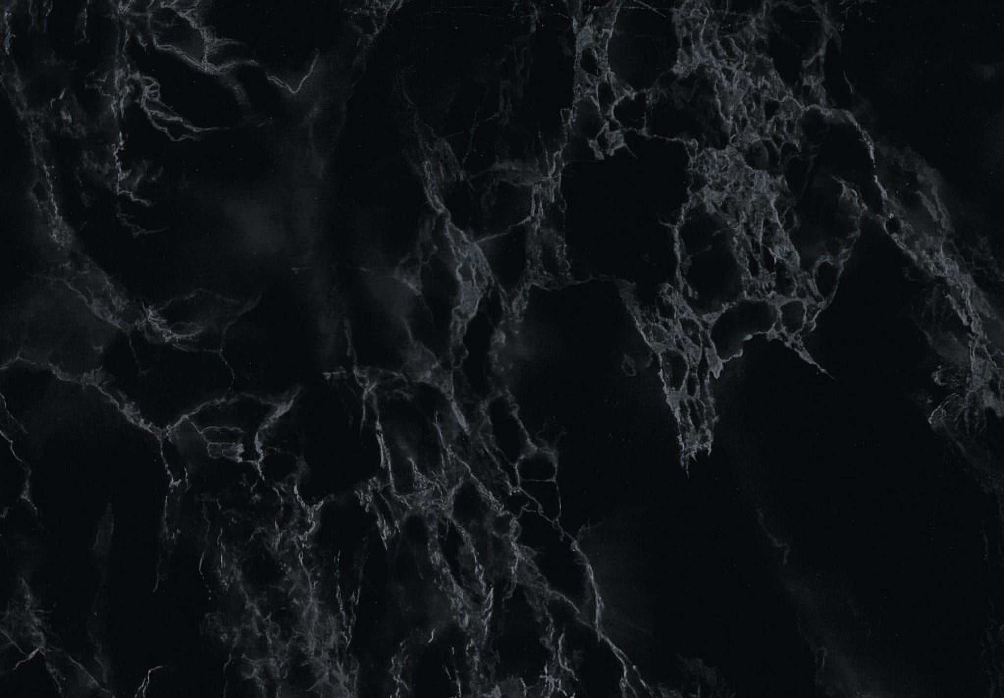 Matte Black Marble Self-Adhesive Vinyl Film Roll