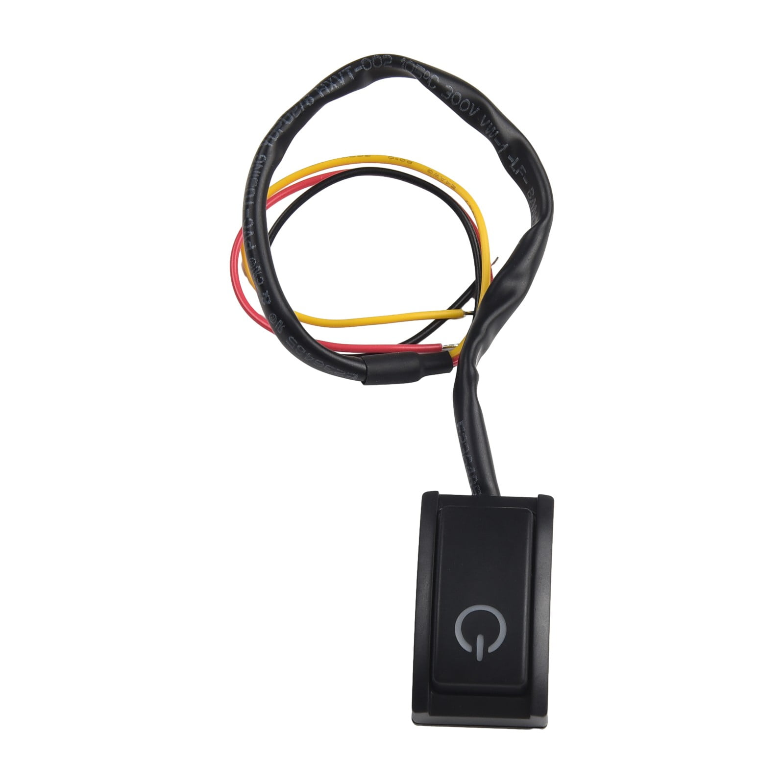 Dc12V 200Ma 2.4W Led Light Car Push Button Latching Turn On/Off Switch ...
