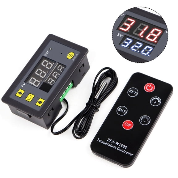 Dc12V Digital Temperature Controller With Remote Sensor For Refrigerator Use