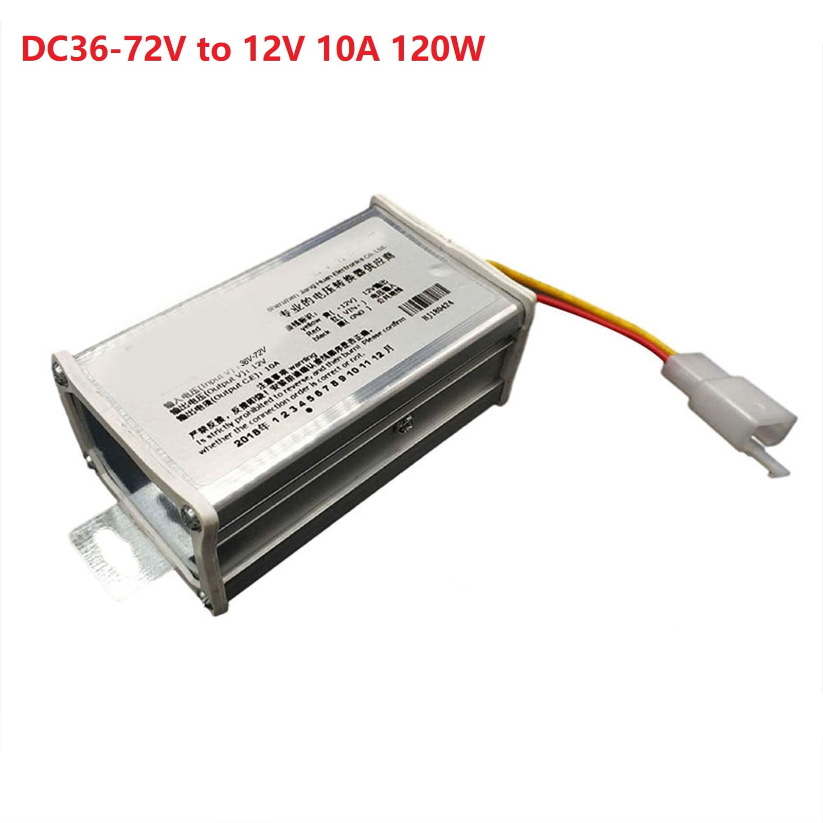 Dc36V48V60V72V To 12V 10A 120W Converter Adapter Transformer for EBike