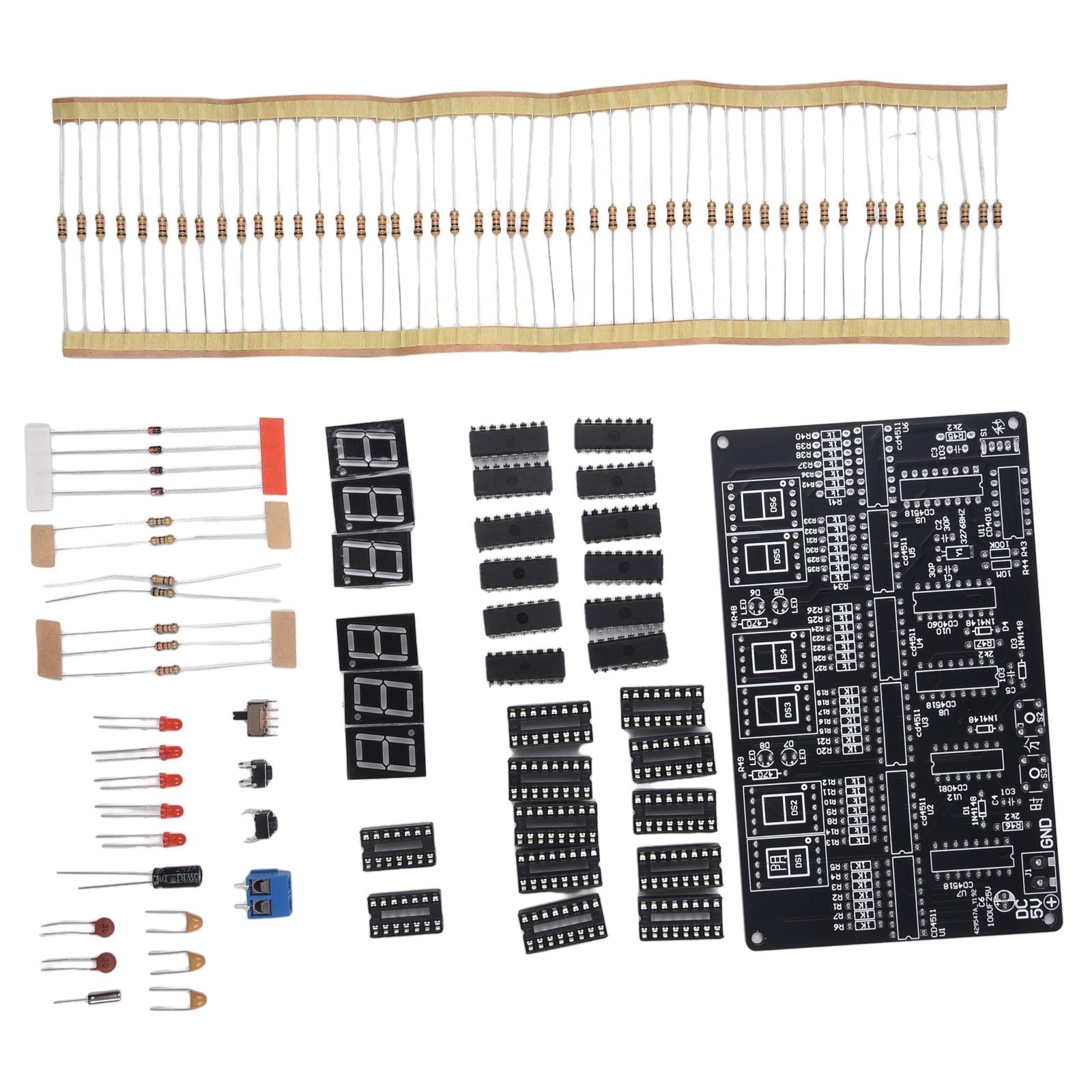 Dc4.55.5V 6Bit Digital Circuit Clock Kit For Teaching Training