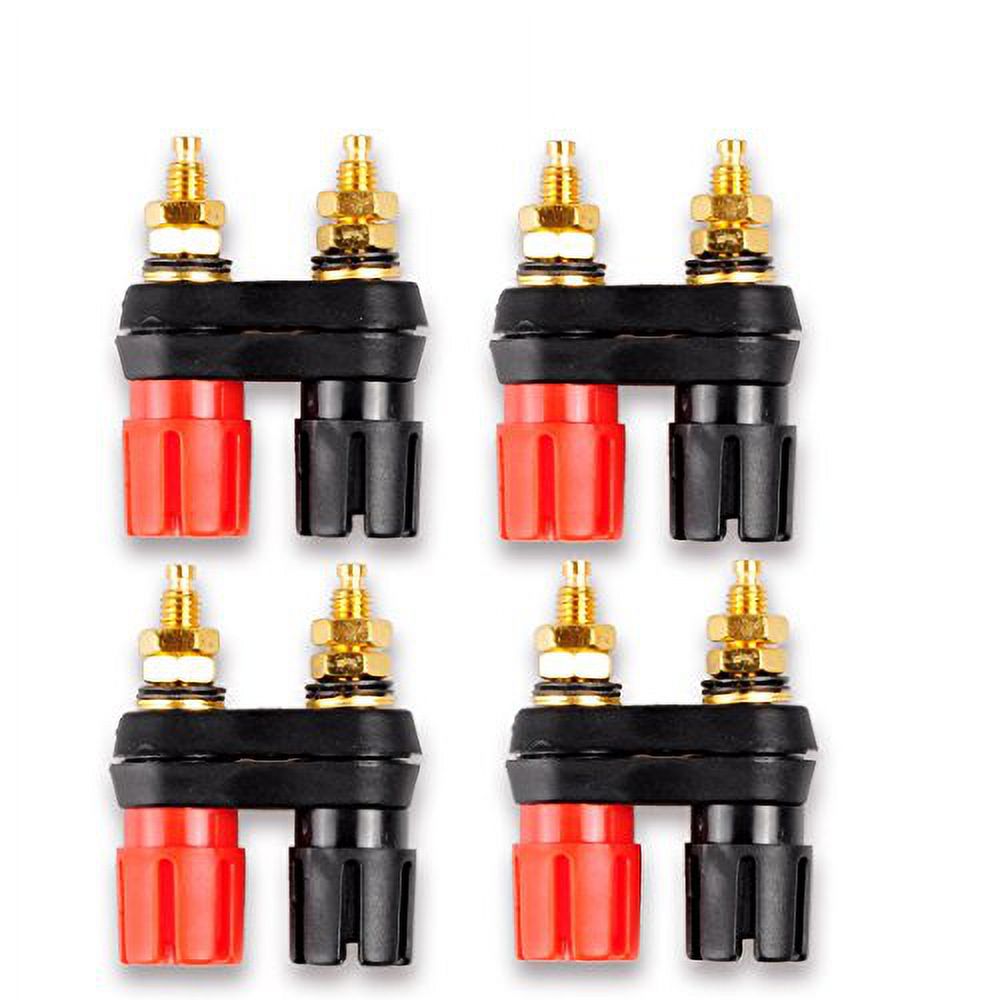 DcFun Dual 4mm Banana Plugs Jack Socket Binding Post for Speaker