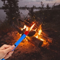 DcGZvy 2Pcs Long Lighters for Candle Big Match Lighter Metal Lighter Butane Lighter Funny Lighters for Camping Bbq Fireplaces Blue