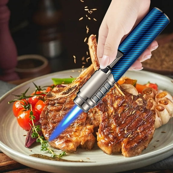 DcGZvy Butane Lighter for Candles Barbecue Lighter, Outdoor Windproof Lighter Fire Lighter, Barbeque Lighter Torch Flame Lighter