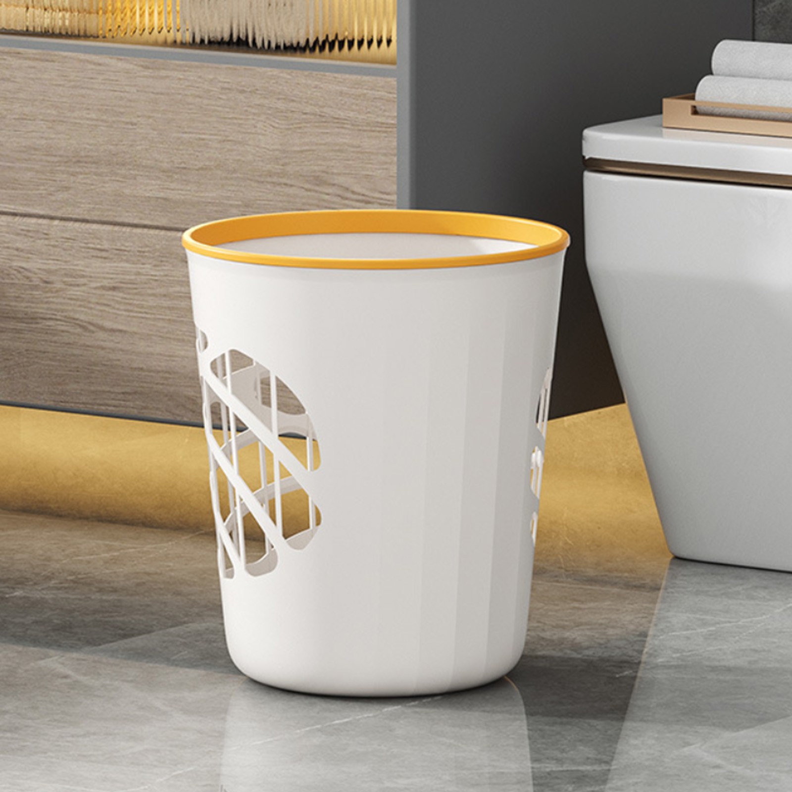 DcGZvy Clearance Indoor Household Waste Basket Plastic Office Trash Bin