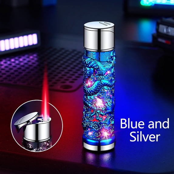 DcGZvy Cool Lighters Windproof Lighters Jet Flame Torch Lighters Gifts for Men Kitchen Lighter
