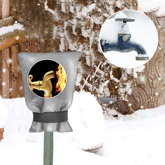DcGZvy Outside Tap Insulation Cover, Frost Covers Outside Tap Cover Winter, Outdoor Faucet Protector Tap Cover(1PCS)