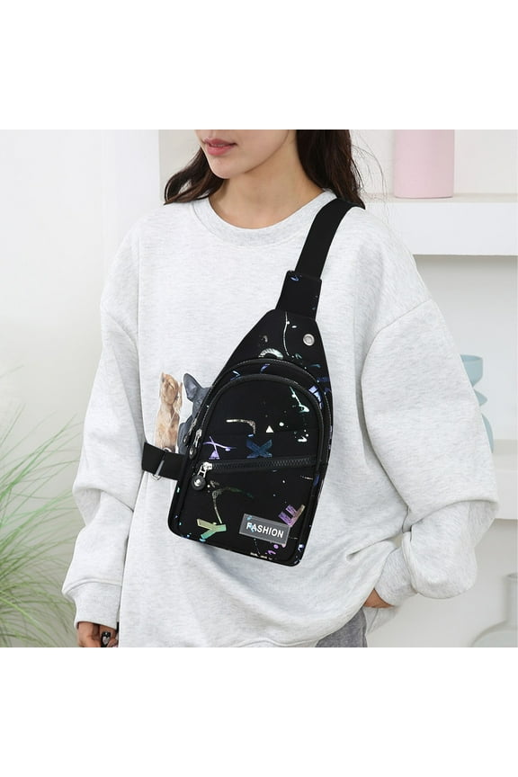 Sling Bag for Women Small Size Crossbody Bag Small Cross Body Bags Women Fanny Pack Crossbody Stylish Black