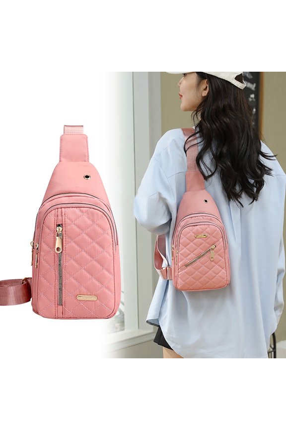 Small Crossbody Purse for Travel Womens Fanny Pack Small Chest Bag for Women Sling Bag Crossbody Women Pink