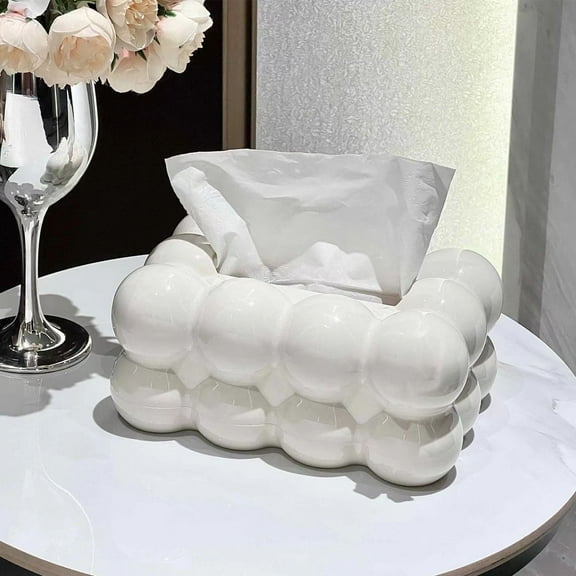 DcGZvy Tissue Box Cover Tissues Cube Box Tissue Box Holder for Livingroom Bedroom Office Desk Home Decoration