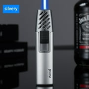 DcGZvy Torch Lighter Bright Fire Lighter Refillable Butane Gas Windproof Jet Flame Cool Lighters, for Candles Campfires BBQ Baking, Camping, Gift