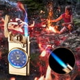 thumbnail image 1 of DcGZvy Torch Lighter Candle Lighter Butane Lighter Cool Lighters with Watch Refillable Windproof Lighters Vintage Lighters Metal Lighter Gifts for Men Valentine's Day Gifts, 1 of 6
