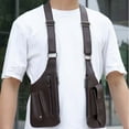 thumbnail image 1 of DcGZvy Under Arm Shoulder Bag for Men, Leather Underarm Shoulder Bag Men, Mens Underarm Shoulder Bag, Brown Holster Bag for Men, 1 of 4