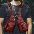 thumbnail image 1 of DcGZvy Underarm Shoulder Bag for Men, Leather Under Arm Shoulder Bag for Men, Men's Shoulder Bags, Red Shoulder Bag for Men, 1 of 5