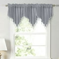 thumbnail image 1 of DcGZvy Valances for Windows Blackout Window Valance for Kitchen, Living Room, Bedroom, Bathroom Elegant Valance Short Curtain Panel Home Window Decoration, 1 of 4