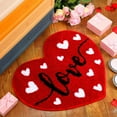 thumbnail image 1 of DcGZvy Valentine'S Day Decorative Rug Cute Print Rug Boho Area Rug Non Slip Bathroom Rug Washable Rug Toilet Rug 16 *16 in, 1 of 5