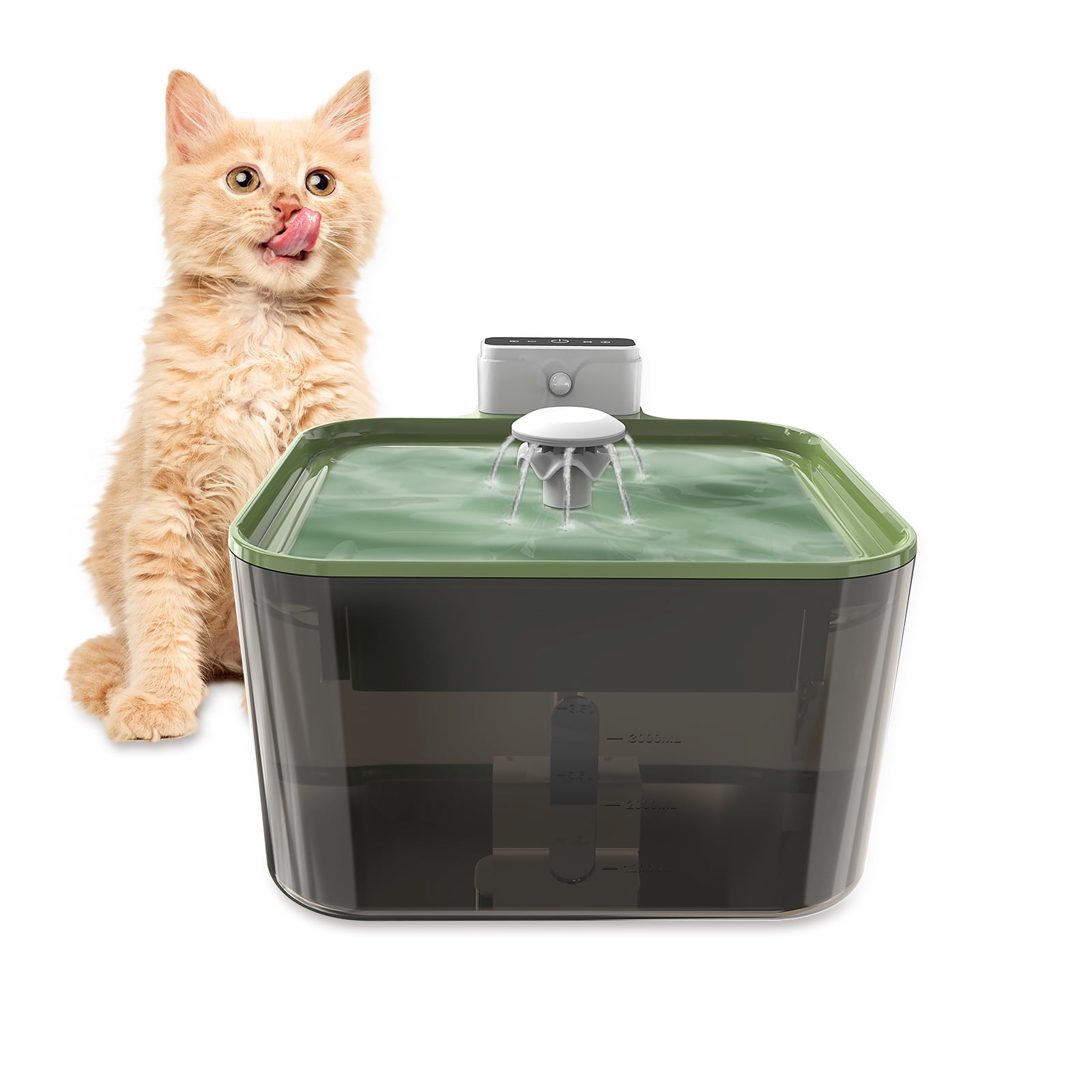 Dcenta 3.5L Rechargeable Cat Water Fountain Intelligent Sensing Dog