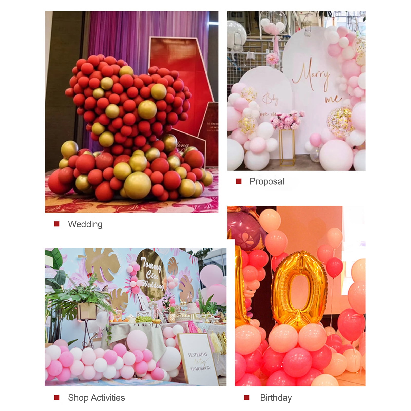 Dcenta Balloon Glue Point 250PCS Dot Glue Clear Removable Adhesive Dots