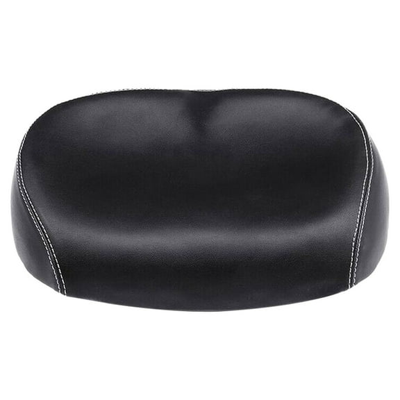 Dcenta Big Ass Bike Cycling Noseless Saddle Wide Large Soft PU Pad Seat (Black)