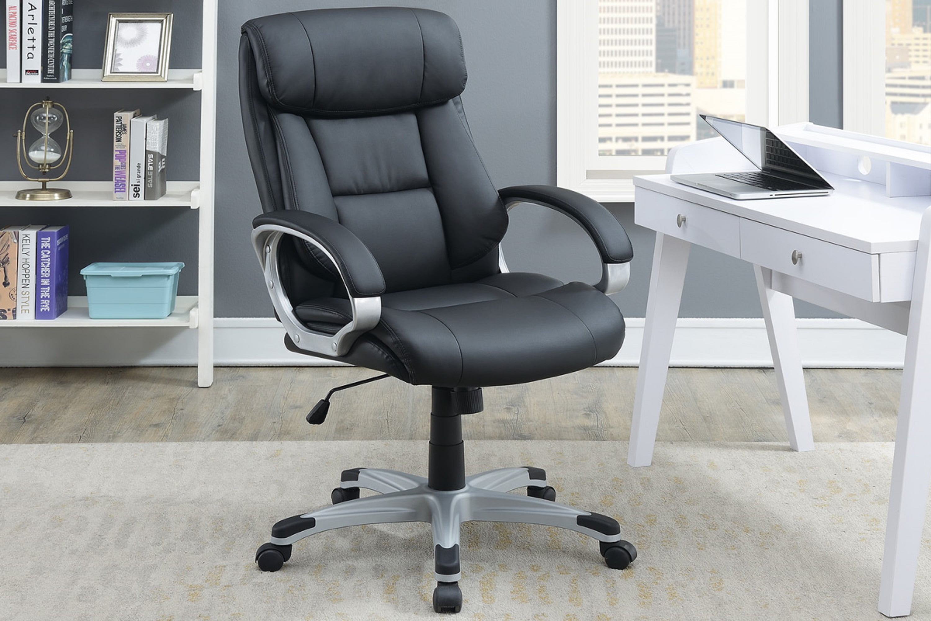 https://i5.walmartimages.com/seo/Dcenta-Classic-1pc-Office-Chair-Black-Color-Cushioned-Headrest-Adjustable-Work-Silver-Armrest_8eea5c73-78d0-4f14-84a4-756bca04c0bb.7975f779b4b64e0765dde1fd1f0b7a99.jpeg