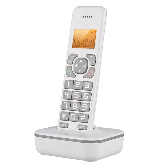 Dcenta D1102B with Answering Machine Caller Call Waiting 1.6 inch Backlight LCD 3 Lines Screen Display Rechargeable Batteries Support 16 Languages for Office Home Conference