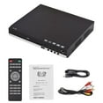 thumbnail image 1 of Dcenta DVD Player Home DVD CD Disc Player Digital Multimedia Player U Disk Playback HD AV Output with Remote Control, 1 of 10
