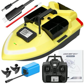 GoolRC RC Fishing Bait Boat RC Boat Fish Finder 0.75kg Loading 500M Remote  Control Double Motor Night Light Remote Control Boat