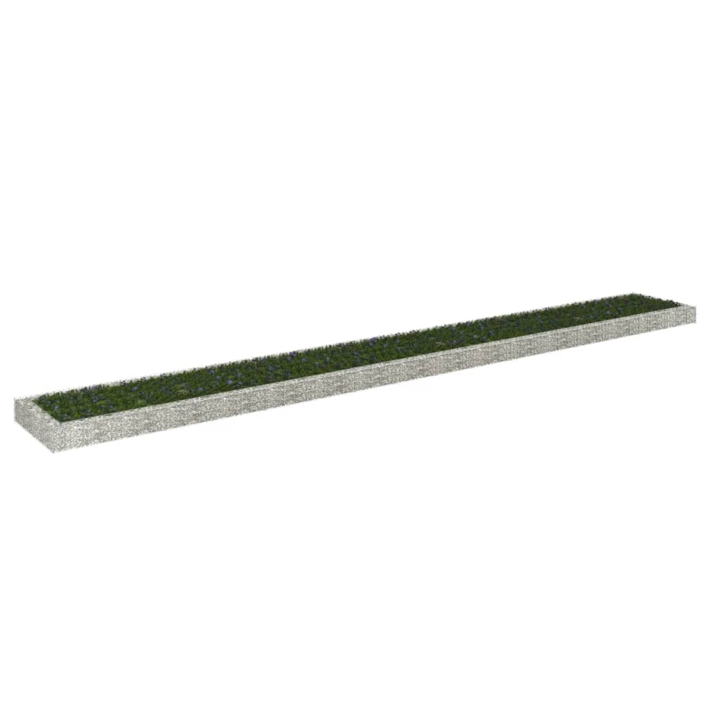 Dcenta Gabion Raised Bed Galvanized Steel 315"x39.4"x7.9"