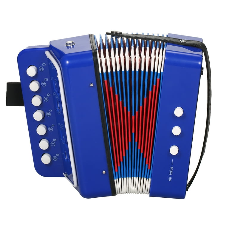 Dcenta Kids Accordion Toy 10 Keys Buttons Mini Accordion Musical  Instruments for Children, Kids, Toddlers, Beginners