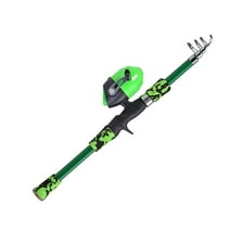 Dcenta Kids Fishing Pole Telescopic Rod and Reel Combo, 165cm Fiberglass, for Ages 5 12