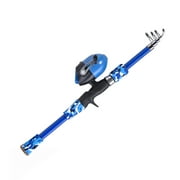 Dcenta Kids Fishing Pole Telescopic Rod and Reel Combo, 165cm Fiberglass, for Ages 5 12