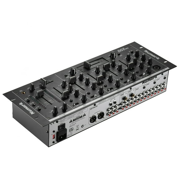 Dcenta Professional 5-Channel DJ Rack Mount Stereo Mixer Mixing Console
