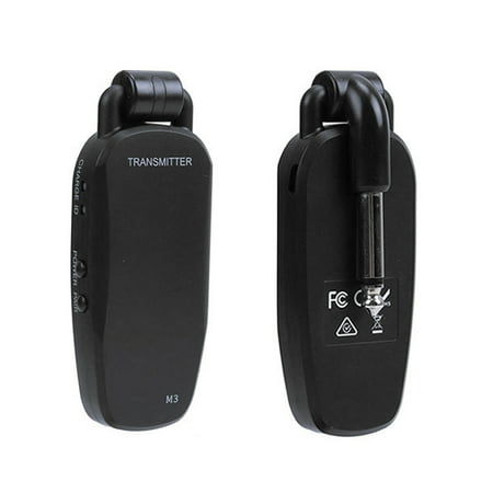 Dcenta Professional Wireless Guitar Bass Receiver System Rechargeable Portable Audio for Electric Guitar Bass