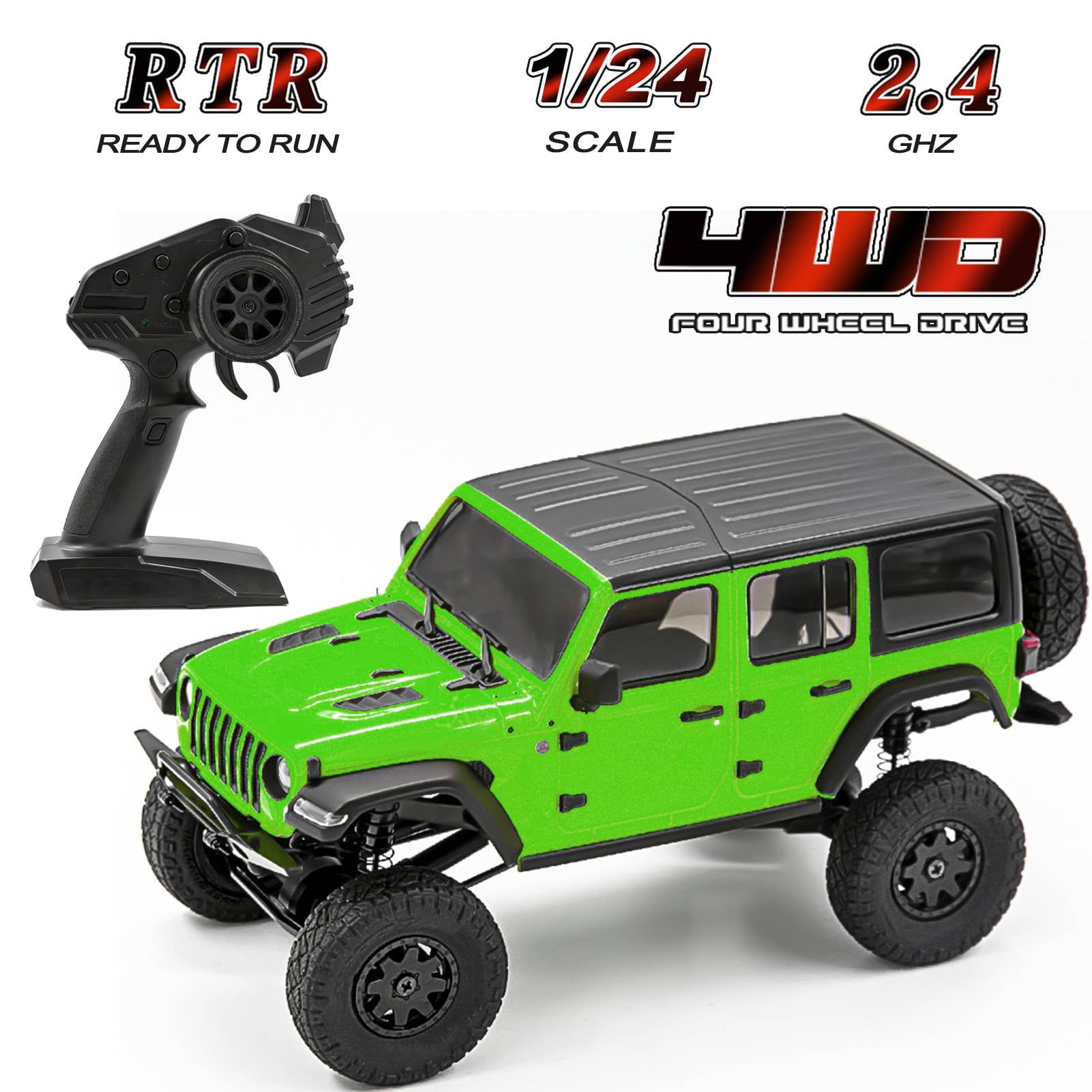 Dcenta RC Off-Road Truck RC Car Remote Control Car 1/24 2.4GHz 4WD