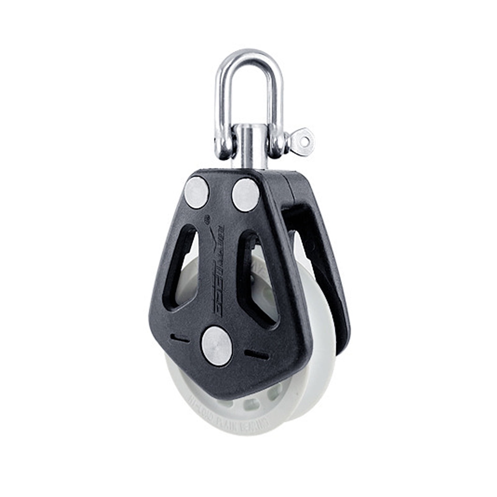 Dcenta Sailboat Pulley Nylon Crane Lifting Single Swivel Sailing Pulley