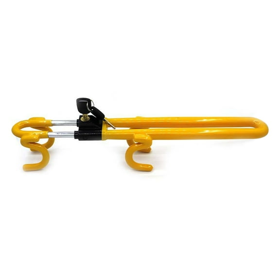 Dcenta Steering Wheel Lock for Cars, Anti,Theft Vehicle  Device, Adjustable Length, Truck SUV Car