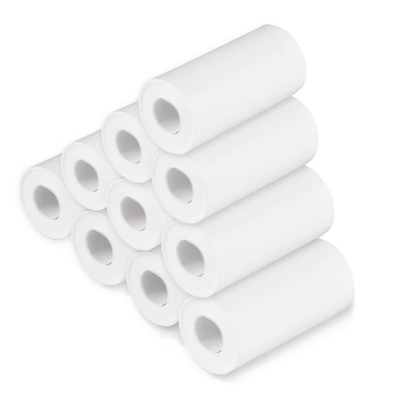 Dcenta Thermal Paper Roll 57*30mm Printing Paper for Label Printer Instant Refill Print Paper, Pack of 10 Rolls