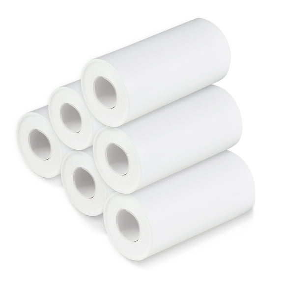 Dcenta Thermal Paper Roll 57*30mm Printing Paper for Label Printer Instant Refill Print Paper, Pack of 6 Rolls